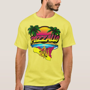 Pozzallo Sicilia Sunset with Palms T-Shirt