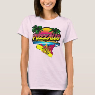 Pozzallo Sicilia Sunset with Palms T-Shirt