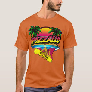 Pozzallo Sicilia Sunset with Palms T-Shirt