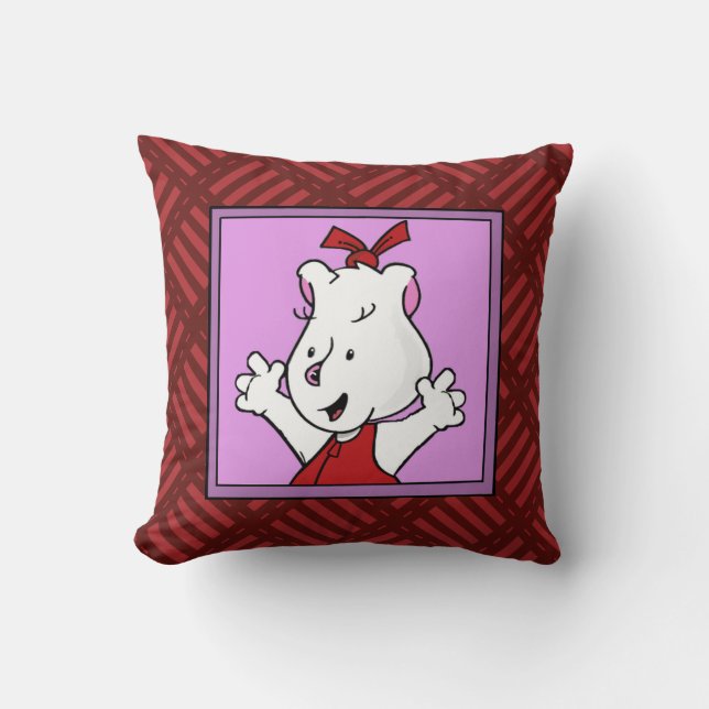 Pozzum Throw Pillow (Front)