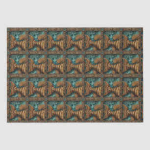 PP 574 Steampunk Fishes Decoupage 1 of 3 Tissue Paper