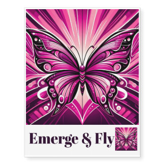 PP Butterfly Temporary Tattoos