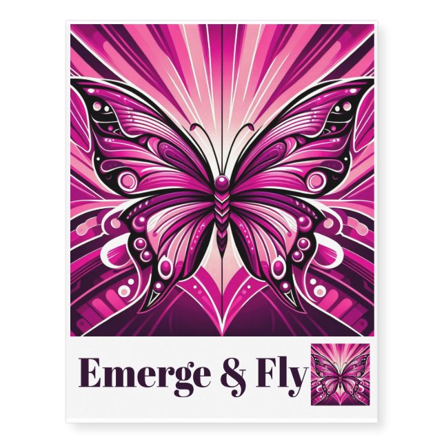 PP Butterfly Temporary Tattoos (Front)