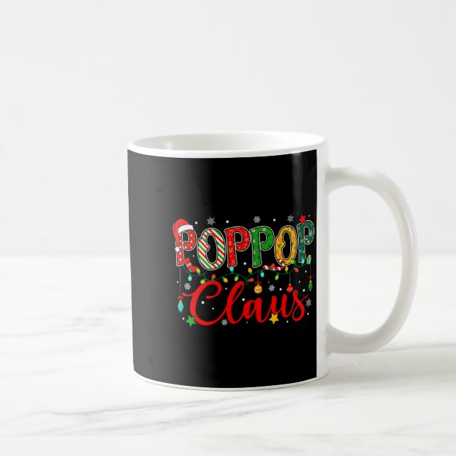 Pp Claus Christmas Lights Pajama Family Matching M Coffee Mug (Right)