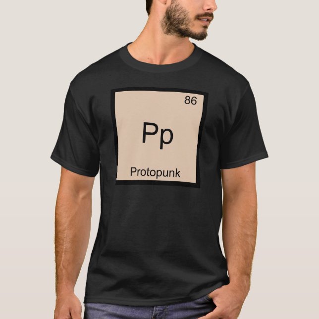 Pp - Proto Punk Funny Chemistry Element Symbol Tee (Front)