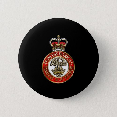 PPCLI Cap Badge Black Background Button