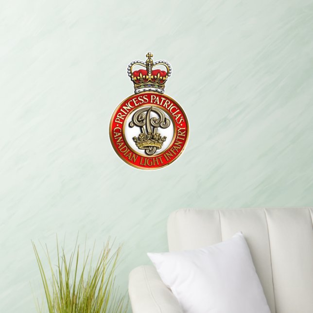 PPCLI Regimental Cap Badge Wall Decal (Living Room)