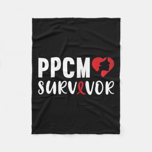 Ppcm Survivor Peripartum Cardiomyopathy Awareness  Fleece Blanket