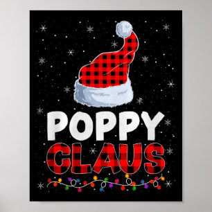 Ppy Claus Christmas Pajamas Santa Matching Family Poster