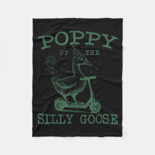 Ppy Of The Silly Goose First Birthday Family Match Fleece Blanket