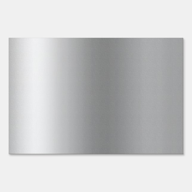 Pr103 SILVER GLEAM SHINY BACKGROUNDS TEMPLATES DIG Yard Sign (Front)