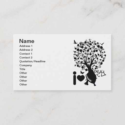 Customizable PR(L)AY BUSINESS CARD TEMPLATES