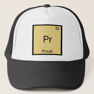Pr - Proust Funny Chemistry Element Symbol T-Shirt Trucker Hat
