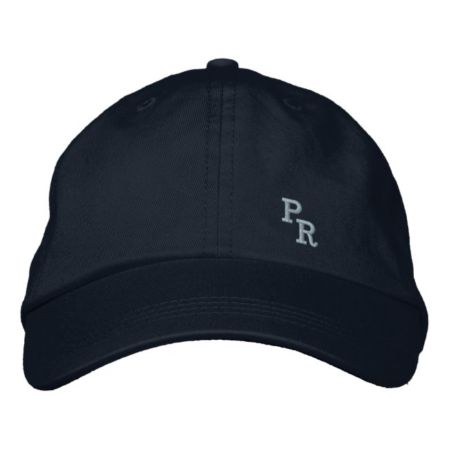 PR Puerto Rico Embroidered Baseball Cap