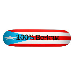 PR skateboard, 100% Boricua Skateboard Deck
