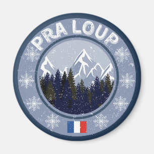 Pra-Loup Ski Resort Magnet