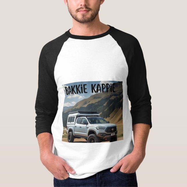 PRAAT NET AFRIKAANS BAKKIE KAPPIE T-Shirt (Front)