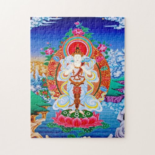 Prabhutaratna Buddha Cool oriental Padmakumara art Jigsaw Puzzle