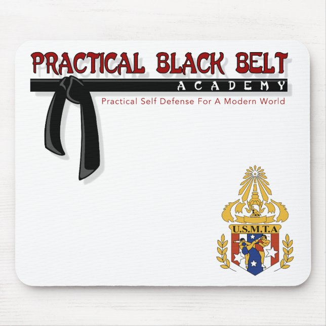 Practical Black Belt/USMTA Mousepad (Front)