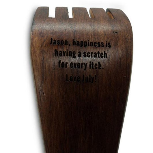 Practical Engraved Natural Wood Back Scratcher (Back Top)