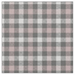 Practical grey and pink plaid modern pattern new   fabric