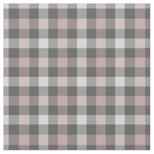 Practical grey and pink plaid modern pattern new fabric