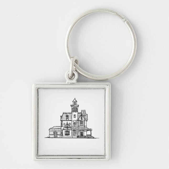 Practical Magic House Inspired Sketch Keychain (Front)