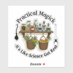 Practical Magick – Witchy Potions & Science Meme Sticker