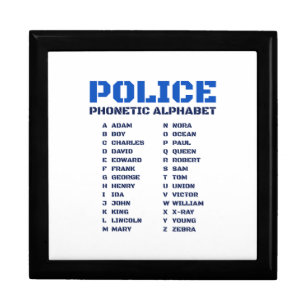 Practical Police Phonetic A to Z Alphabet Gift Box