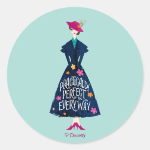 Practically Perfect in Every Way Classic Round Sticker
