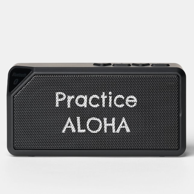 Practice aloha bluetooth speaker (Front)