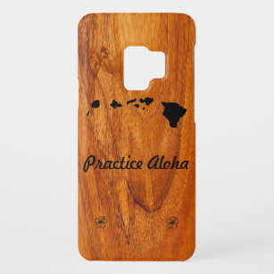 Practice Aloha Koa Wood Samsung Case