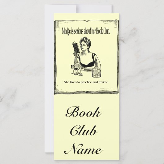 Practice For Book Club Vintage Design (Front)