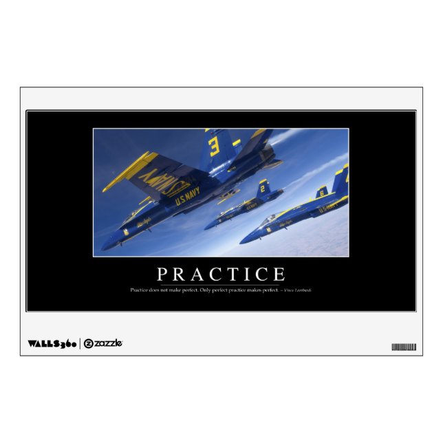 Practice: Inspirational Quote Wall Sticker (Front)