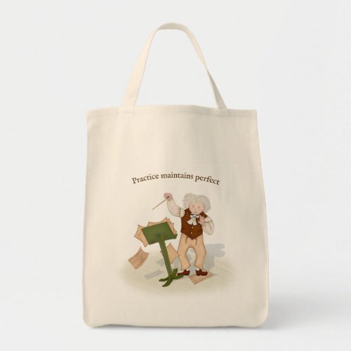Practice Maintains Perfect Beethoven Conductor Tote Bag
