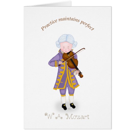 Practice Maintains Perfect (Violin) Cards (Front)