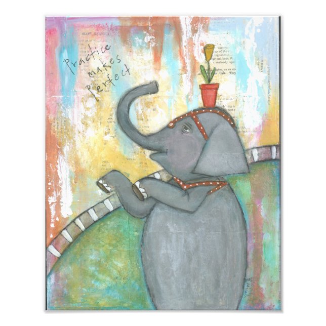 Practice Makes Perfect 11 x 14 Print (Front)