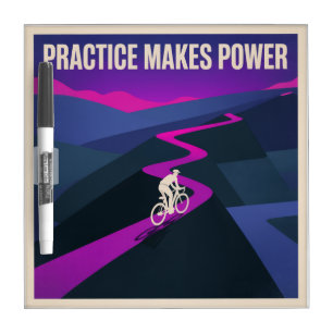 Practice Makes Power Dry Erase Board