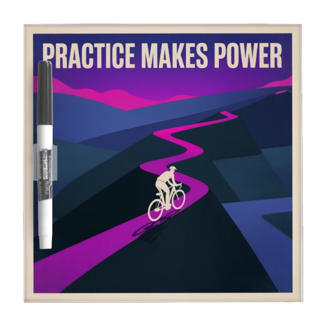 Practice Makes Power Dry Erase Board (Front)