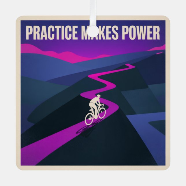 Practice Makes Power Metal Ornament (Front)