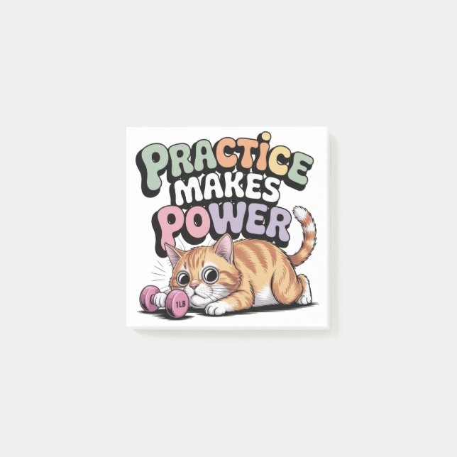 Practice Makes Power Post-it Notes (Front)
