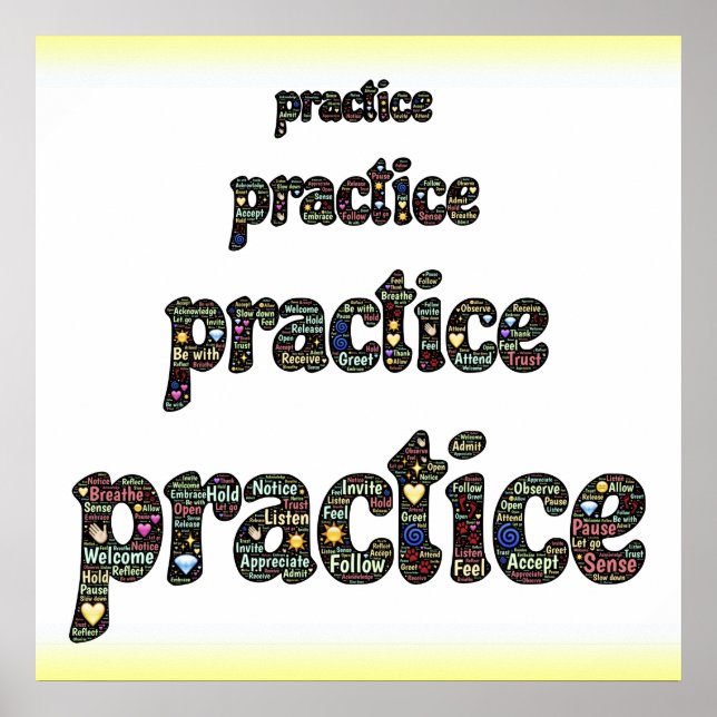 PRACTICE MINDFULNESS poster (Front)