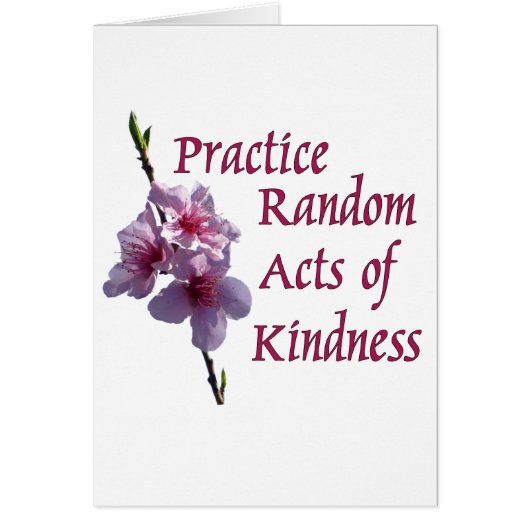 Practice Random Acts of Kindness Cards (Front)