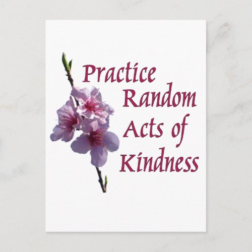 Practice Random Acts of Kindness Postcard