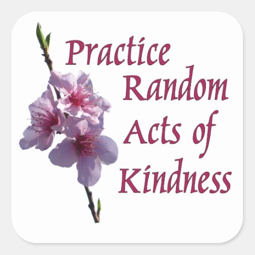 Practice Random Acts of Kindness Stickers