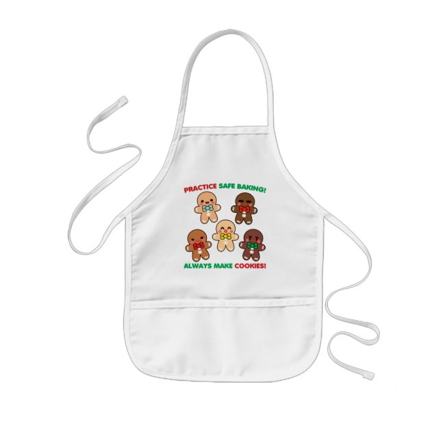 Practice Safe Baking! Kids' Apron (Front)