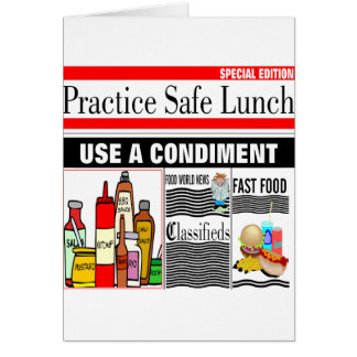 Practice Safe Lunch Cards