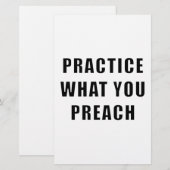 Practice What You Preach (Front/Back)
