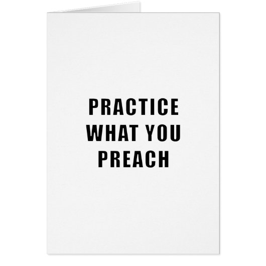Practice What You Preach (Front)