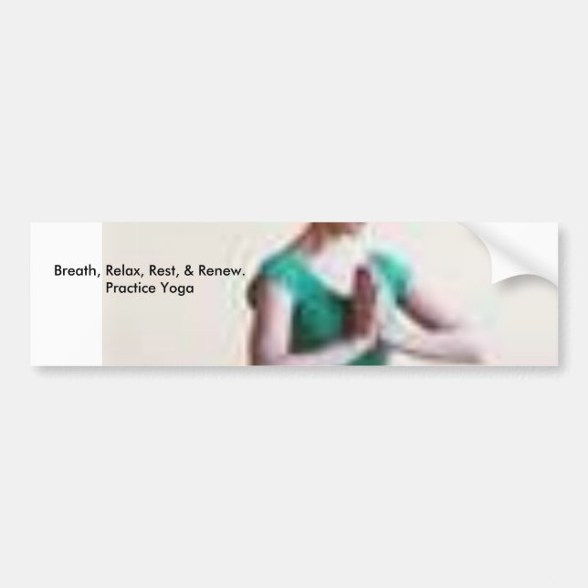 Practice Yoga Bumper Sticker (Front)